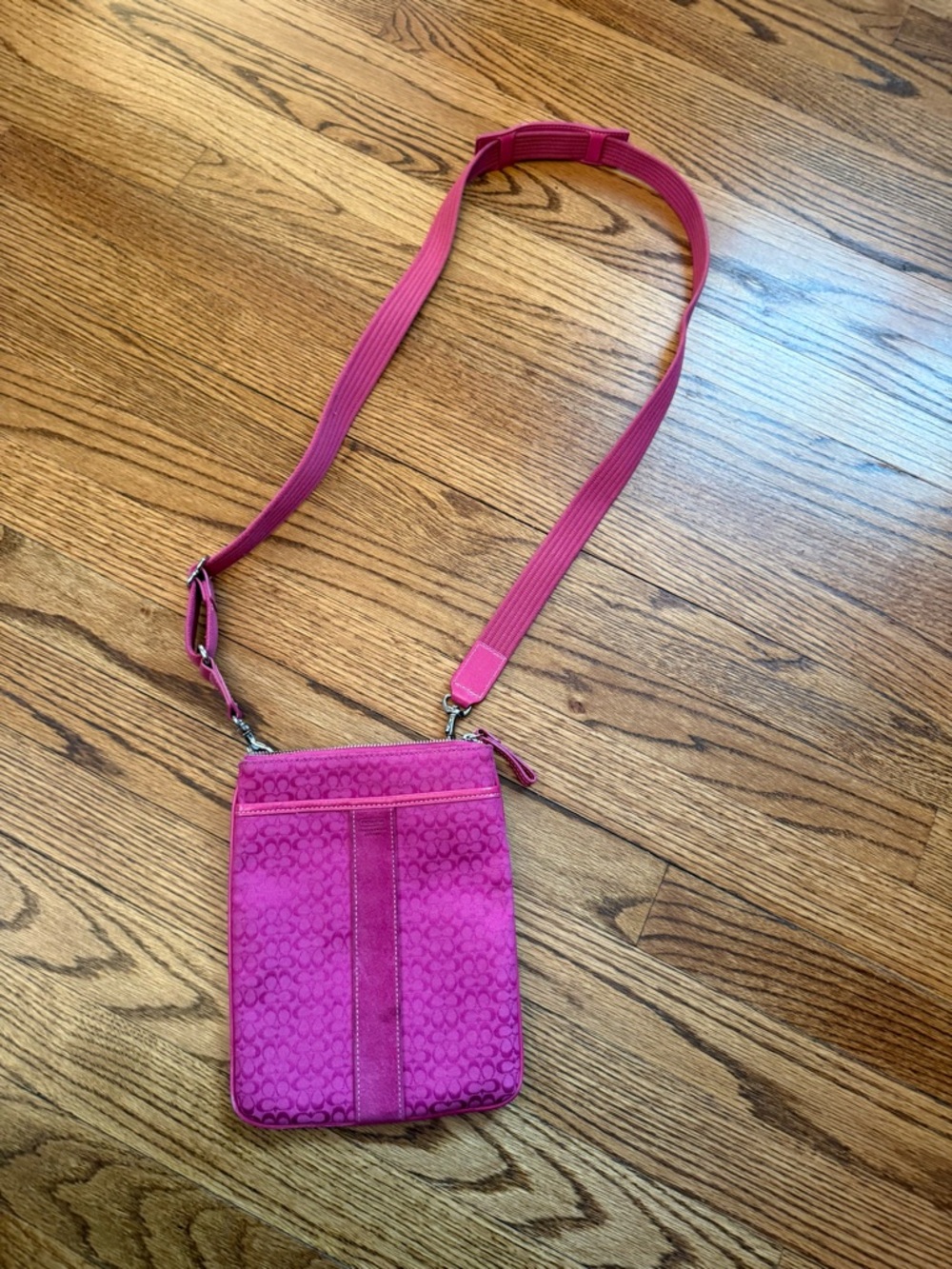 Coach Hot Pink Signature Crossbody Bag